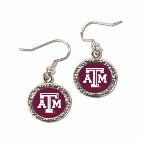 ~Texas A&M Aggies Earrings Round Style - Special Order~ backorder