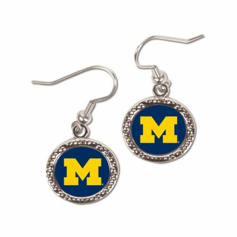 ~Michigan Wolverines Earrings Round Style - Special Order~ backorder