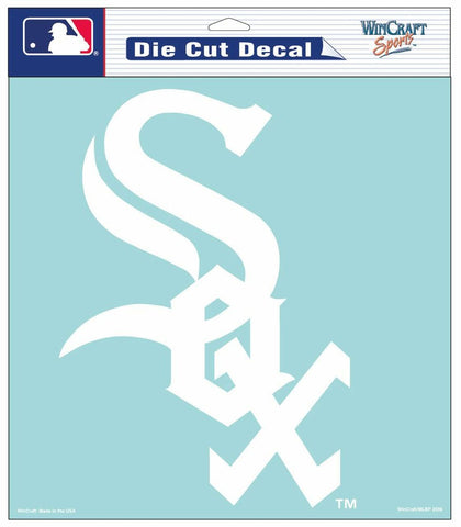 ~Chicago White Sox Decal 8x8 Die Cut White~ backorder