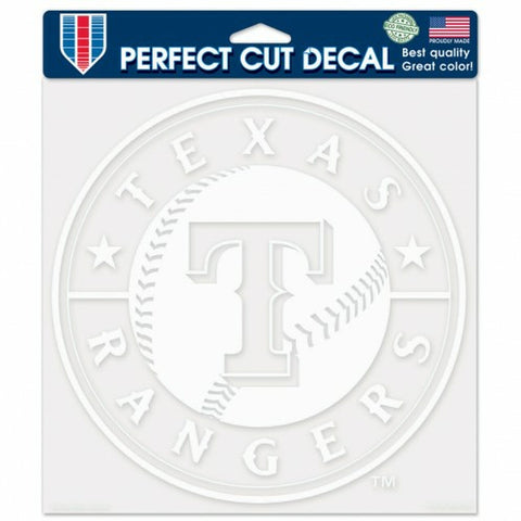 ~Texas Rangers Decal 8x8 Die Cut White - Special Order~ backorder