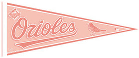 Baltimore Orioles Pennant 12x30 Pink CO