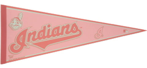 Cleveland Indians Pennant 12x30 Pink CO