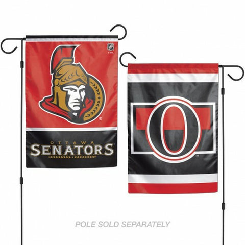 Ottawa Senators Flag 12x18 Garden Style 2 Sided - Special Order