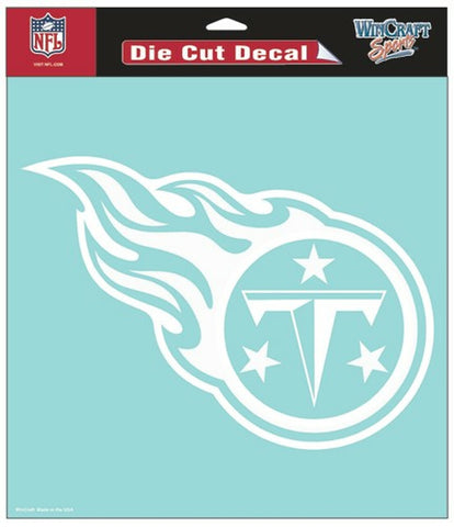 ~Tennessee Titans Decal 8x8 Perfect Cut White - Special Order~ backorder