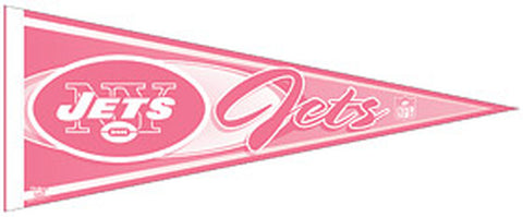 New York Jets Pennant 12x30 Pink CO