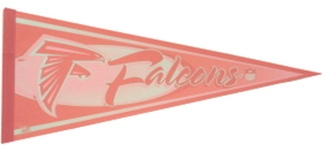 Banderín de los Atlanta Falcons de 12 x 30 en color rosa