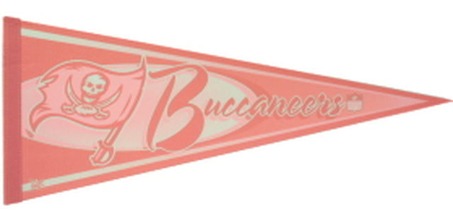 Banderín de los Tampa Bay Buccaneers de 12 x 30, color rosa