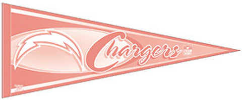 San Diego Chargers Pennant 12x30 Pink CO