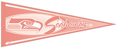 Seattle Seahawks Pennant 12x30 Pink CO