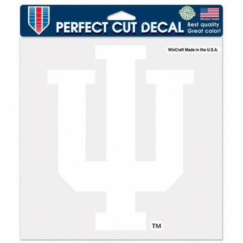 ~Indiana Hoosiers Decal 8x8 Die Cut White - Special Order~ backorder