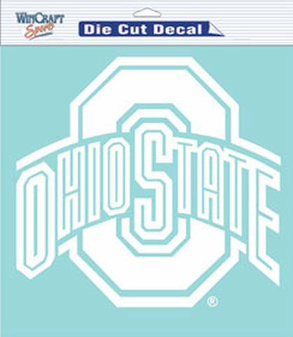 Ohio State Buckeyes Decal 8x8 Die Cut White