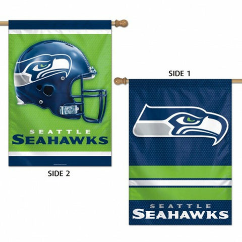 Seattle Seahawks Banner 28x40 Vertical 2 Sided
