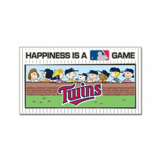 Tarjeta de joyería con pin de colección de los Minnesota Twins - Peanuts