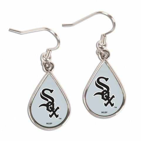 ~Chicago White Sox Earrings Tear Drop Style - Special Order~ backorder