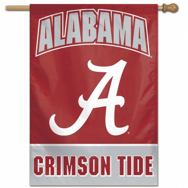 Bandera de Alabama Crimson Tide de 28 x 40 en vertical