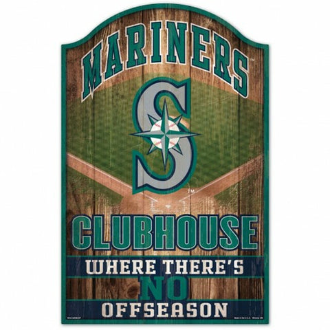 ~Seattle Mariners Sign 11x17 Wood Fan Cave Design - Special Order~ backorder