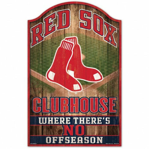 Boston Red Sox Sign 11x17 Wood Fan Cave Design