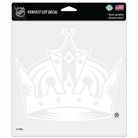 ~Los Angeles Kings Decal 8x8 Perfect Cut White~ backorder
