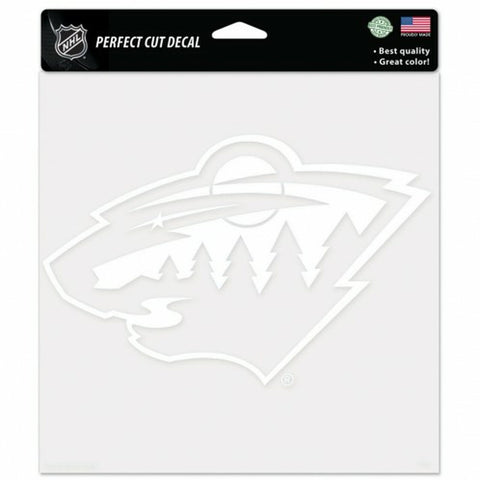 ~Minnesota Wild Decal 8x8 Perfect Cut White - Special Order~ backorder