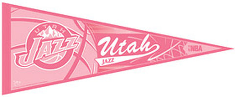 Utah Jazz Pennant 12x30 Pink CO