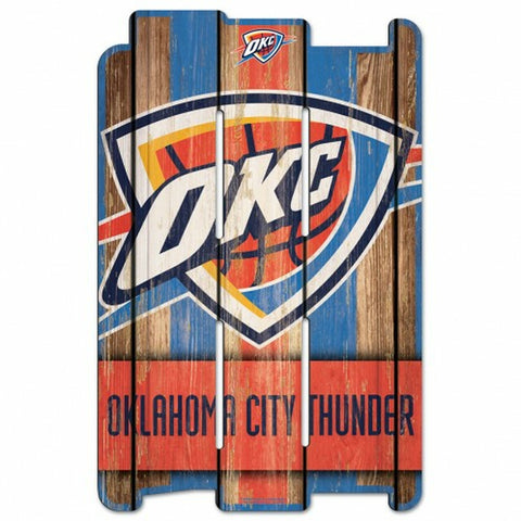 ~Oklahoma City Thunder Sign 11x17 Wood Fence Style - Special Order~ backorder