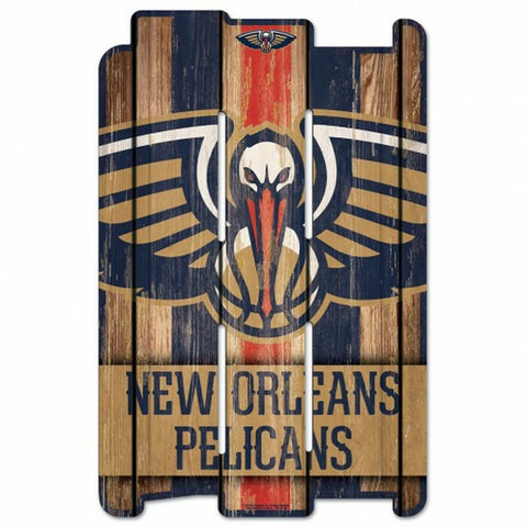 ~New Orleans Pelicans Sign 11x17 Wood Fence Style - Special Order~ backorder
