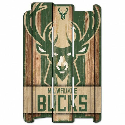 ~Milwaukee Bucks Sign 11x17 Wood Fence Style - Special Order~ backorder
