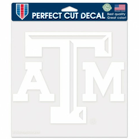 ~Texas A&M Aggies Decal 8x8 Perfect Cut White - Special Order~ backorder