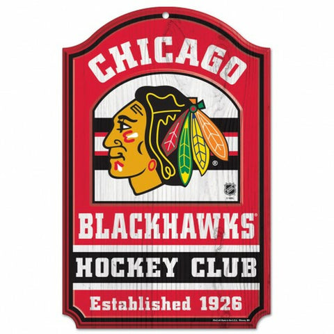 ~Chicago Blackhawks Wood Sign - 11"x17" Hockey Club - Special Order~ backorder