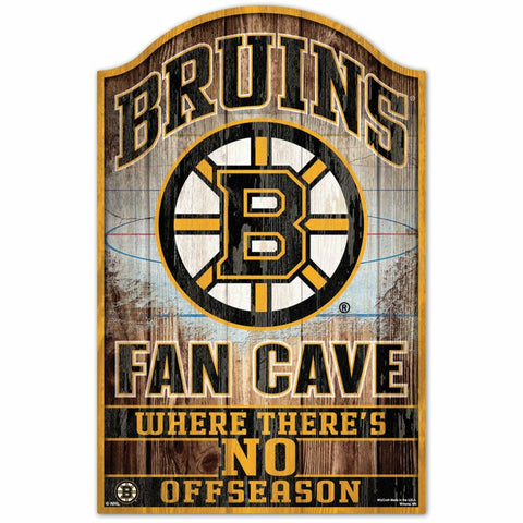 ~Boston Bruins Sign 11x17 Wood Fan Cave Design - Special Order~ backorder