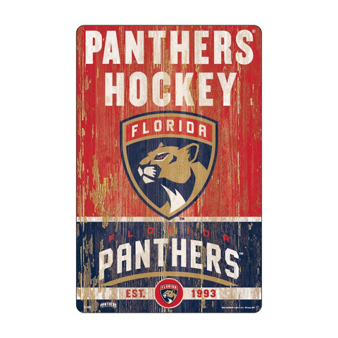 ~Florida Panthers Sign 11x17 Wood Slogan Design - Special Order~ backorder