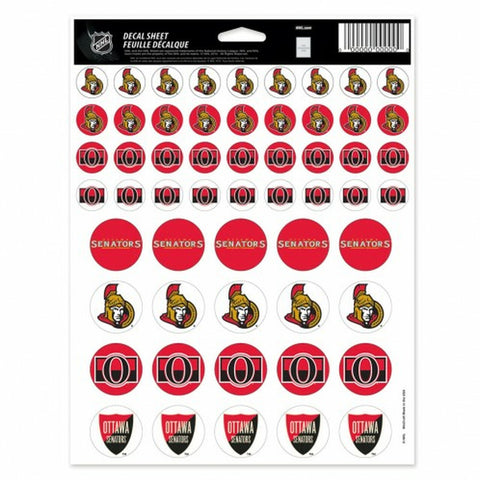 ~Ottawa Senators Decal 5x7 Vinyl Sticker Sheet Mini Decals - Special Order~ backorder