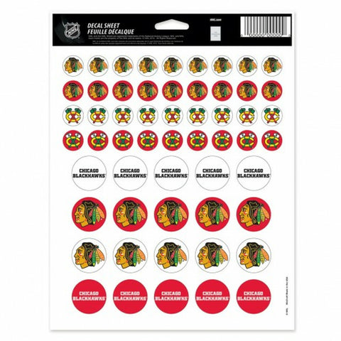 ~Chicago Blackhawks Decal 8.5x11 Vinyl Sticker Sheet Mini Decals~ backorder