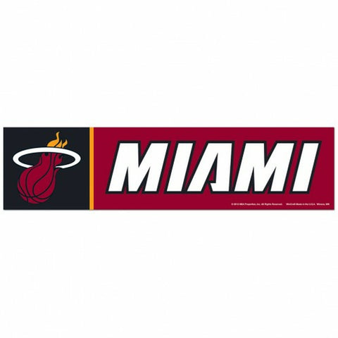 ~Miami Heat Decal 3x12 Bumper Strip Style - Special Order~ backorder