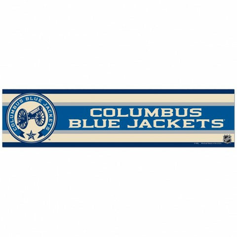 ~Columbus Blue Jackets Decal 3x12 Bumper Strip Style - Special Order~ backorder