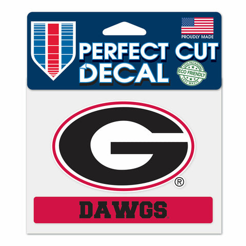 ~Georgia Bulldogs Decal 4.5x5.75 Perfect Cut Color - Special Order~ backorder