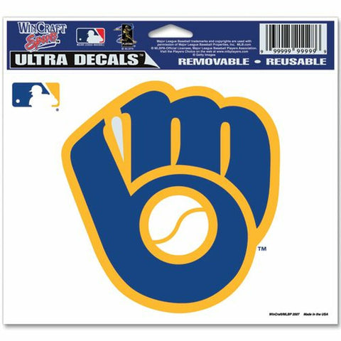 ~Milwaukee Brewers Decal 5x6 Multi Use Color Retro Logo Design~ backorder