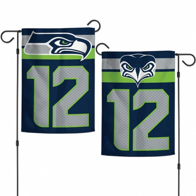 Seattle Seahawks Flag 12x18 Garden Style 12th Man Design