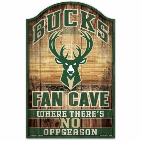 ~Milwaukee Bucks Wood Sign - 11x17 Fan Cave Design - Special Order~ backorder