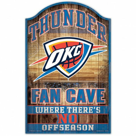 ~Oklahoma City Thunder Sign 11x17 Wood Fan Cave Design - Special Order~ backorder