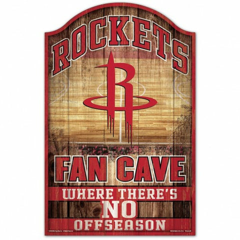 ~Houston Rockets Sign 11x17 Wood Fan Cave Design - Special Order~ backorder
