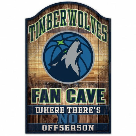 ~Minnesota Timberwolves Sign 11x17 Wood Fan Cave Design - Special Order~ backorder