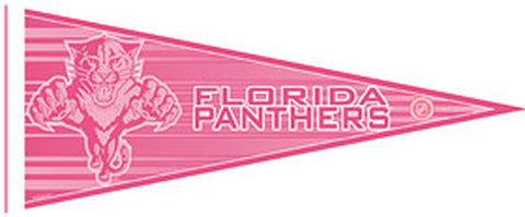 Florida Panthers Pennant 12x30 Pink CO