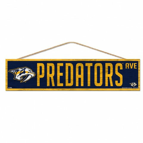 ~Nashville Predators Sign 4x17 Wood Avenue Design - Special Order~ backorder