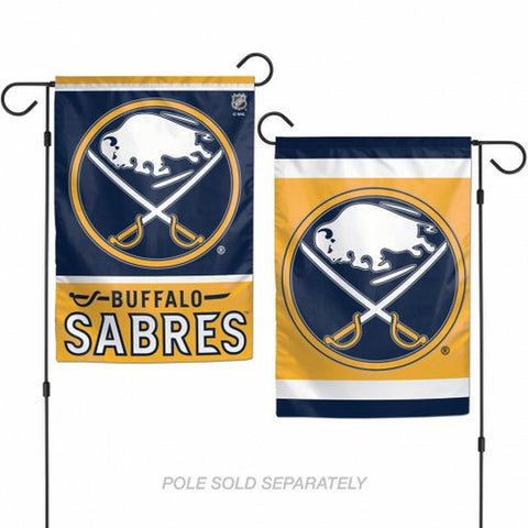 ~Buffalo Sabres Flag 12x18 Garden Style 2 Sided - Special Order~ backorder