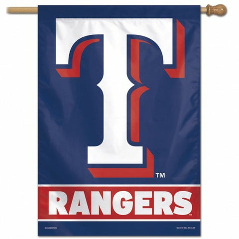 ~Texas Rangers Banner 28x40 Vertical Alternate Design - Special Order~ backorder