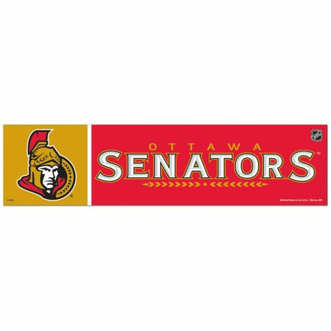 ~Ottawa Senators Decal 3x12 Bumper Strip Style - Special Order~ backorder