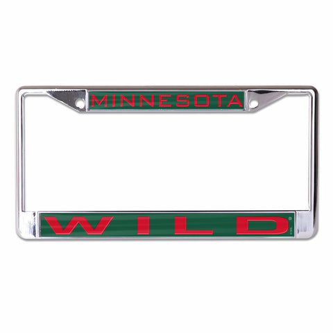 ~Minnesota Wild License Plate Frame - Inlaid - Special Order~ backorder