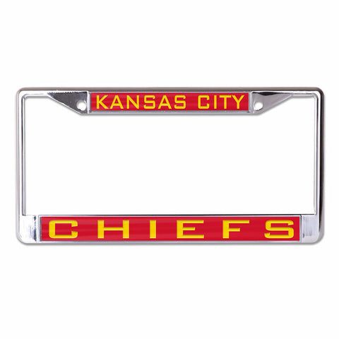 ~Kansas City Chiefs License Plate Frame - Inlaid - Special Order~ backorder