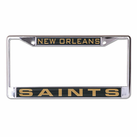 ~New Orleans Saints License Plate Frame - Inlaid - Special Order~ backorder